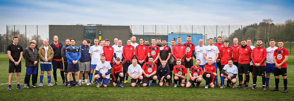 Captain Webb United v The Pheasant Veterans charity football match